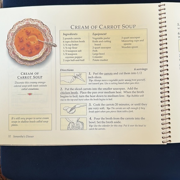 The American Girls Cookbook Kirsten Samantha Molly Portfolio of Pastimes 1st Ed - Picture 5 of 13